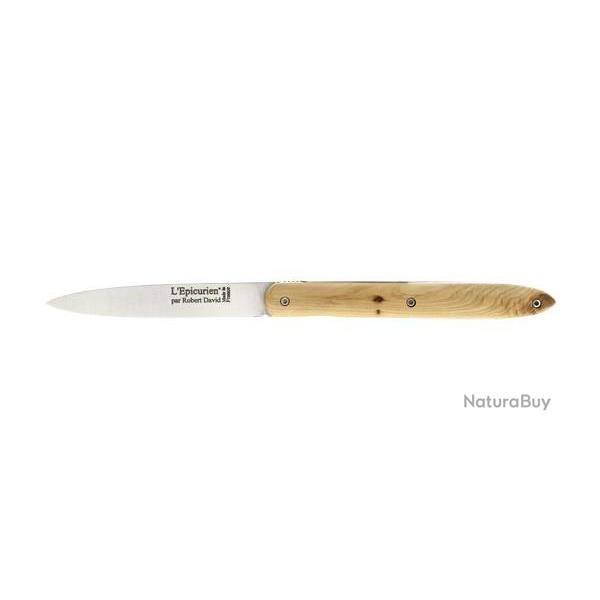 Couteau ROBERT DAVID L'Epicurien - Lame 95mm  - Olivier - Ressort Guilloch�