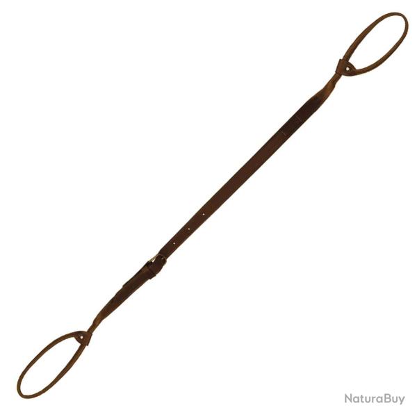 Bretelle lasso en cuir plein fleur