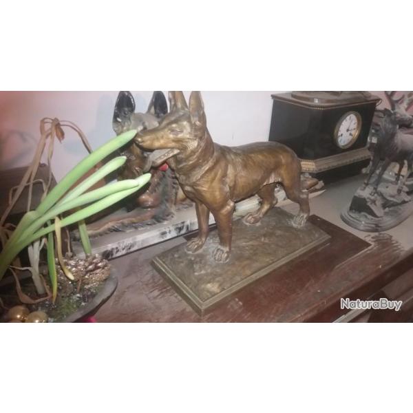 Bronze sign�  Bousquet Le chien  loup