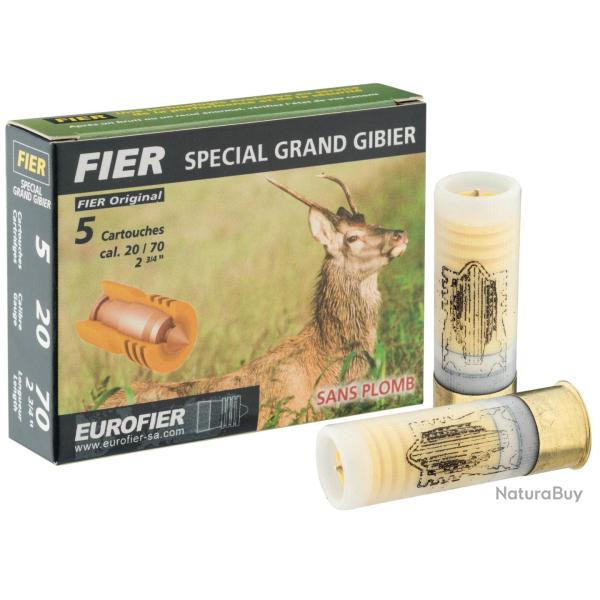 Cartouches Fier � balle Classic 20 g sans plomb - Cal. 20/70