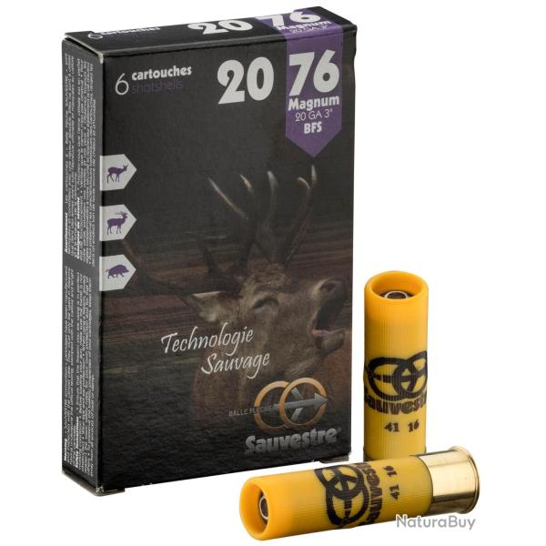 Cartouches Sauvestre gros gibier Magnum - Cal. 20-76