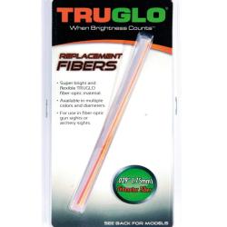 Set de 5 fibres optique fluo monocolore assorties. Diam 1 mm