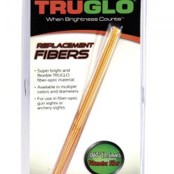 Set de 5 fibres optique fluo bicolore - Truglo.Diam&egrave;tre 1,5 mm