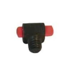 Guidon fluo micro rouge &agrave; visser.Diam. 3 mm