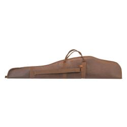 Fourreau en vinyle marron pour carabine et lunette. L,115