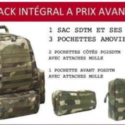 Pack sac &agrave; dos tactical Camo