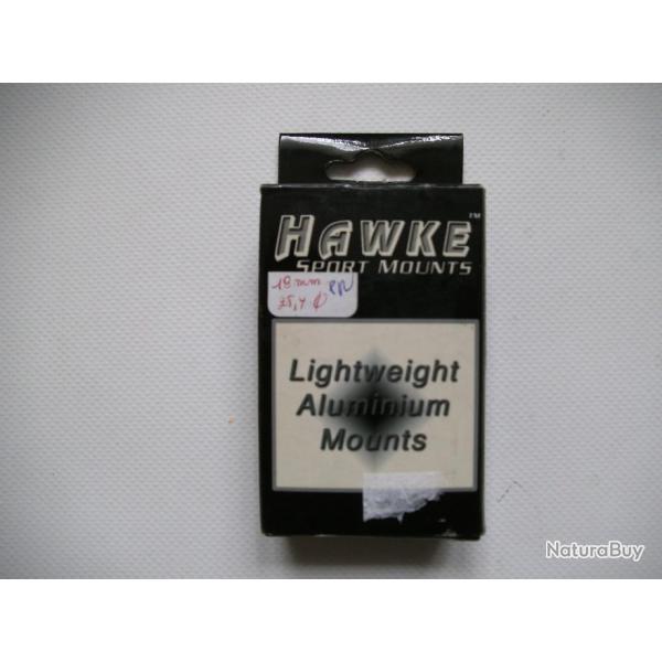 MONTAGE HAWKE 2 PIECES RAIL 19MM WEAVER COLLIERS 25.4MM DEPORTE