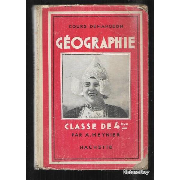 scolaire ancien, g�ographie cours demangeon classe de 4�me , 1939 europe