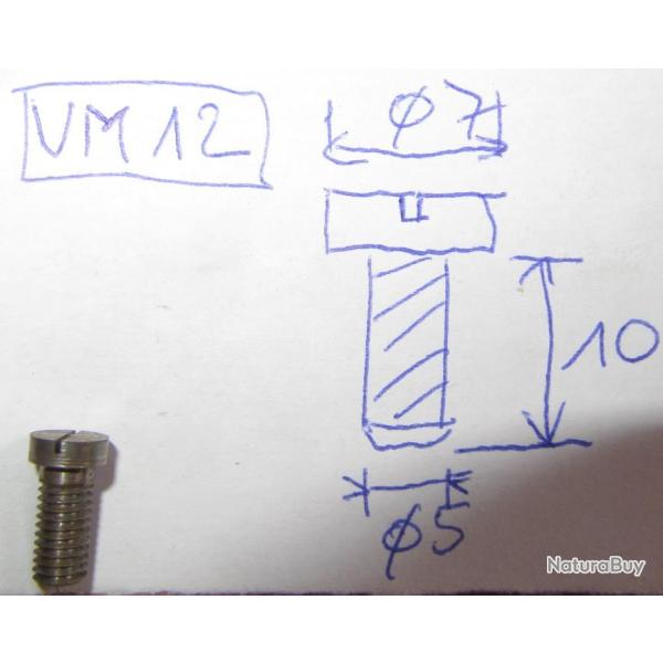 lot de 2 vis mtaux  (VM12)