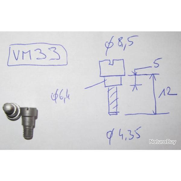 lot de 2 vis mtaux  (VM33)