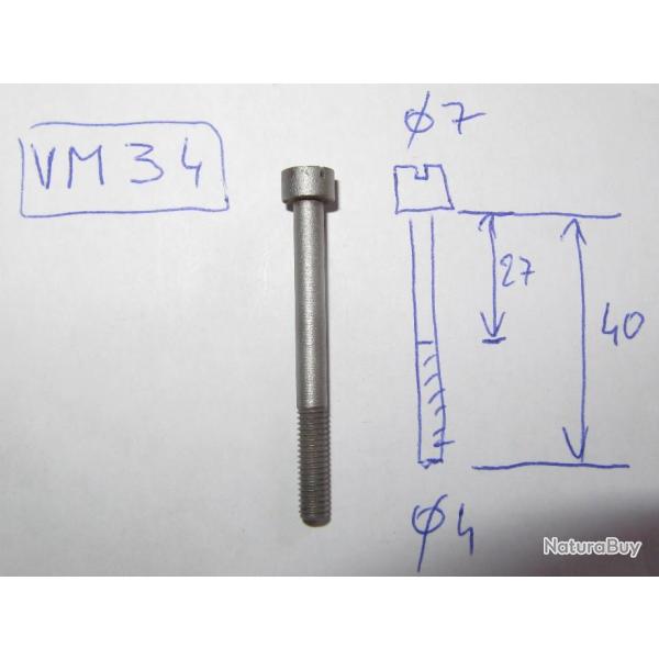 lot de 2 vis mtaux  (VM34)