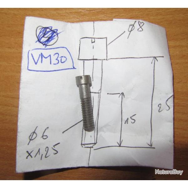 lot de 2 vis mtaux  (VM30 bis)