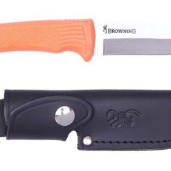 Couteau fixe Pro Hunter orange fluo Browning