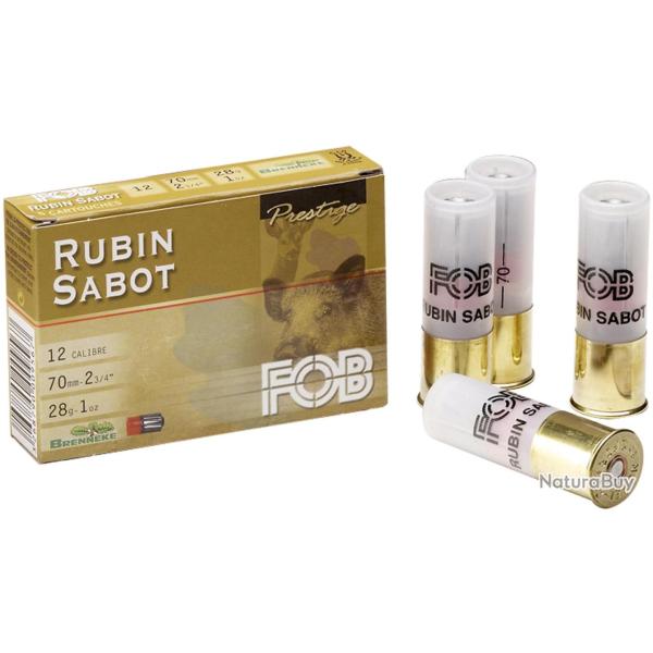 Cartouche Fob � balle Rubin sabot - Cal. 12/70