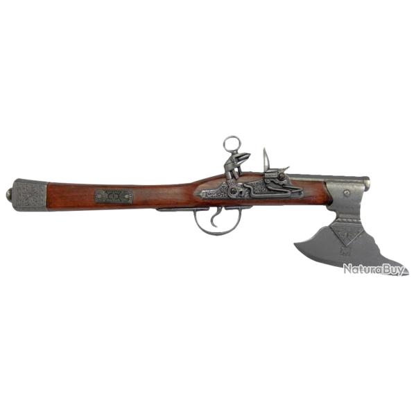 R�plique d�corative Denix de pistolet hache du XVII�me si�cle