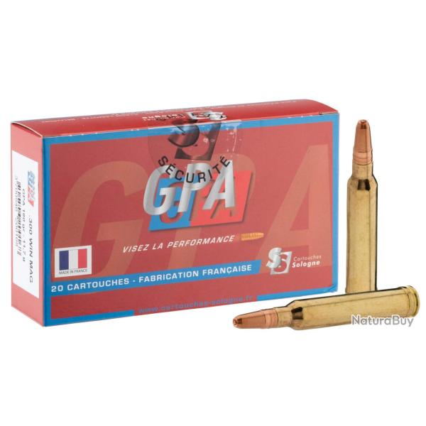 Cartouches � percussion centrale Sologne .300 Win Mag � balle GPA