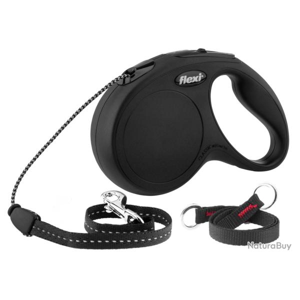 Laisse corde Flexi Classic � enrouleur pour chien. 5m