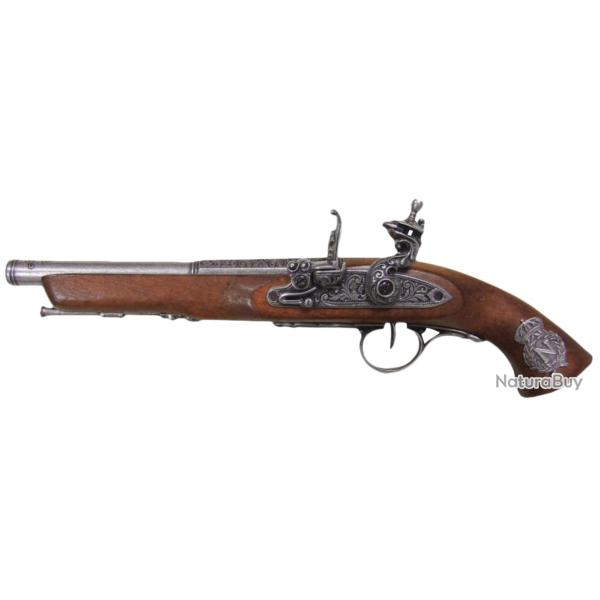R�plique d�corative Denix de pistolet � silex 19�me si�cle