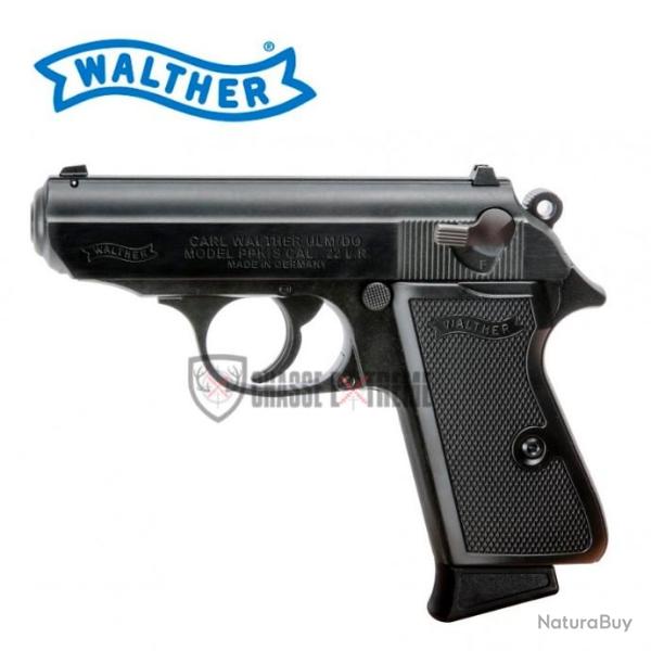 Pistolet WALTHER Ppk/S Noir 10 Cps Cal 22 Lr