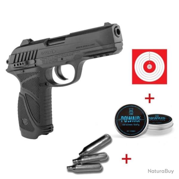 Pistolet � plomb CO2 Gamo PT-85 Blowback - Cal. 4.5 - Pack / Noir / 3.98 Joules