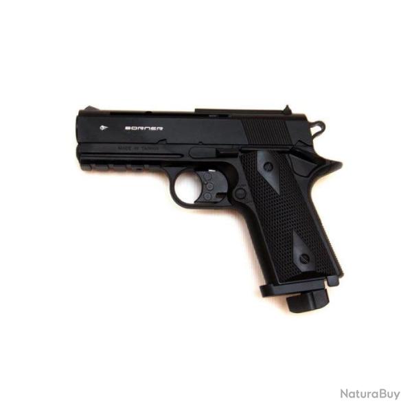 Pistolet � plomb Co2 Borner Wc 401 - Cal. 4.5 BB's 4.5 mm / 3 Joules - 4.5 mm / 3 Joules