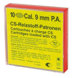 Bo&icirc;te de 10 cartouches 9 mm PA &agrave; gaz CS