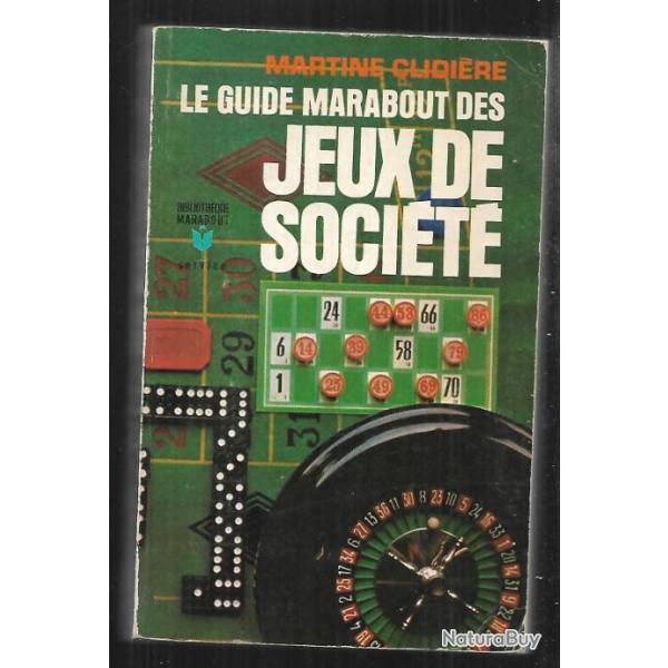 le guide marabout des jeux de socit de martine clidire