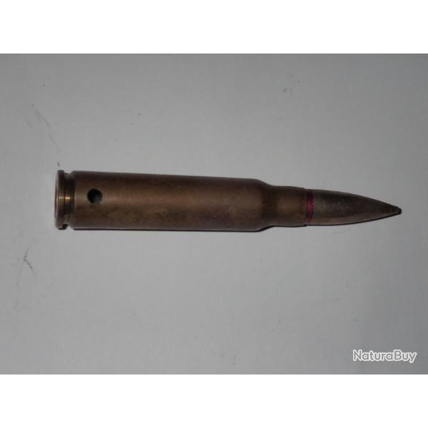 Cartouche neutralise - 7,5 MAS - Valence 1940 - Ogive blind nickel pointu