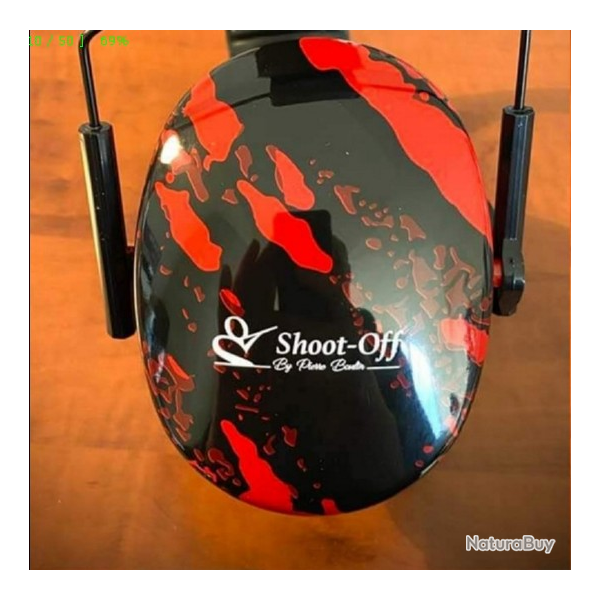 Casque Anti Bruit Shoot-Off New design ROUGE