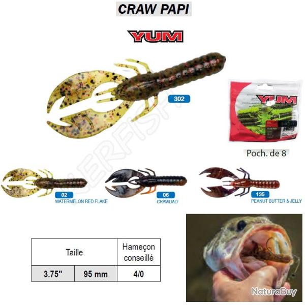 CRAW PAPI YUM Watermelon Red