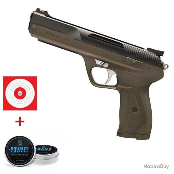 Pistolet � plomb Stoeger XP4 Vert - Cal. 4.5 - Pack