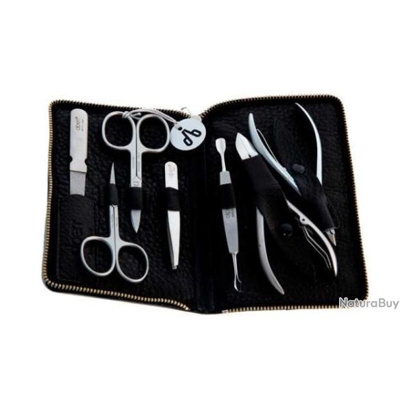 Trousse manucure 7 pi�ces Alpen soft noir 6845R.black