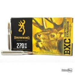 Munition grande chasse Browning cal. 270 Win, 130gr