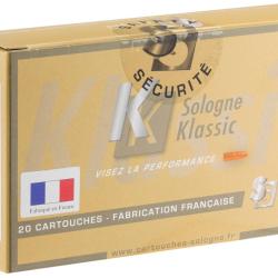 Munition &agrave; percussion centrale Sologne subsonique 243 win