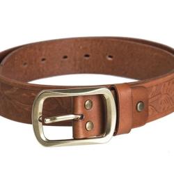 Ceinture western en cuir Marron 100cm