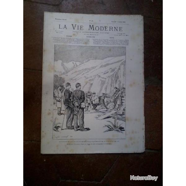 Revue "La Vie Moderne"  une dizaine de n� de 1881