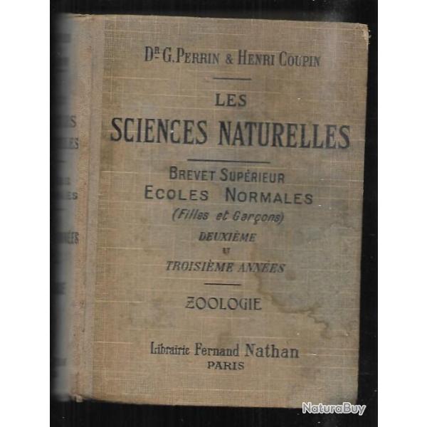 les sciences naturelles brevet sup�rieur �coles normales filles et gar�ons scolaire ancien