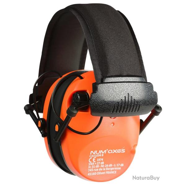 CASQUE �LECTRONIQUE NUM'AXES CAS1034 ORANGE