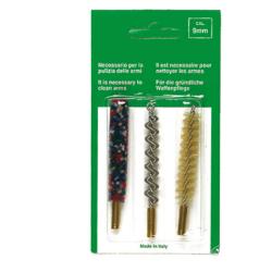 Set de trois brosses spirales pour armes &agrave; canon lisse