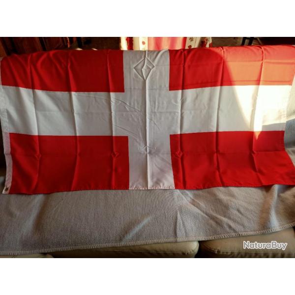 Drapeau de la Savoie avec oeillet