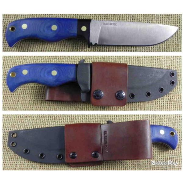 Couteau Condor Havoc Lame Acier Carbone 1075 Manche Micarta Etui Kydex El Salvador CTK283155HC
