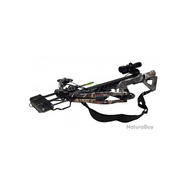 HORI-ZONE - KIT ARBAL�TE KORNET RCX 410 - 185 LBS CAM REVERSE (Camo 1) + 3 traits carbone 20 "