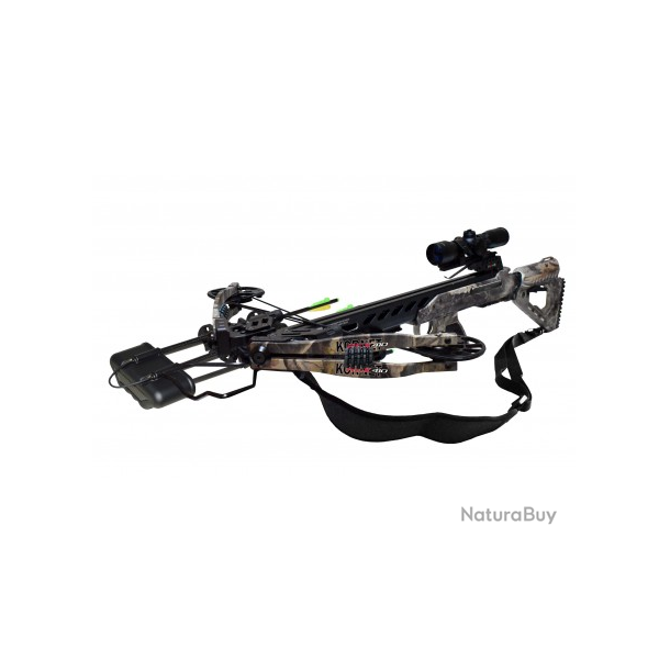 HORI-ZONE - KIT ARBAL�TE KORNET RCX 410 - 185 LBS CAM REVERSE (Camo 1) + 6 traits carbone 20 "