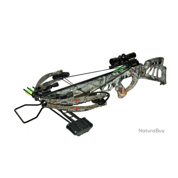 HORI-ZONE - KIT ARBAL�TE EXECUTIONER 175 LBS CAM REVERSE (Camo 1) + 9 Traits carbone 20 "