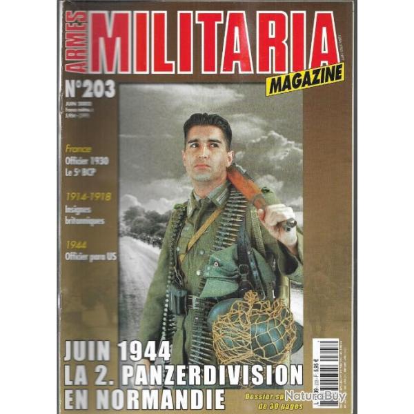 Militaria magazine 203 1944 officier para us, 2e pzd en normandie 1944, 5e chasseurs,