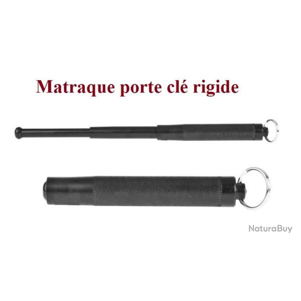 Matraque Telescopique porte cl� Rigide Bronze ( PIRANHA )  de 33 cm