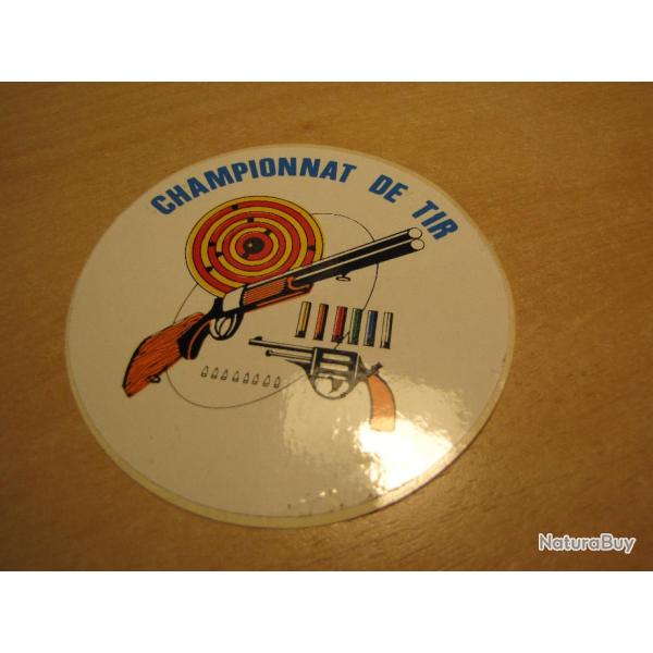 Autocollant Championnat de tir (a68)
