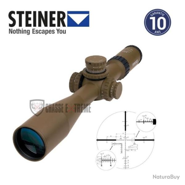 Lunette de Tir STEINER Military M5xi 5-25x56mm R�ticule Msr2 Lumineux Coyotte Brown