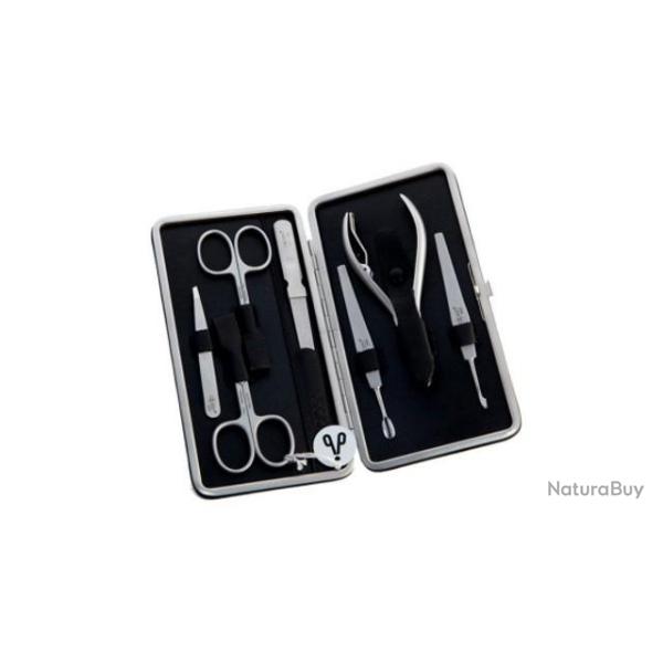 Trousse manucure 7 pi�ces Alpen noir 6864R