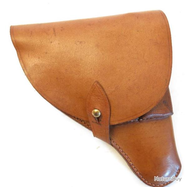 Etui cuir fauve Pistolet Ruby 7.65